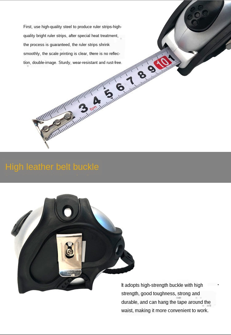 Self-locking steel tape measure
