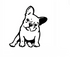 Dog reflective car stickers