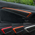 Modified door trims in the car