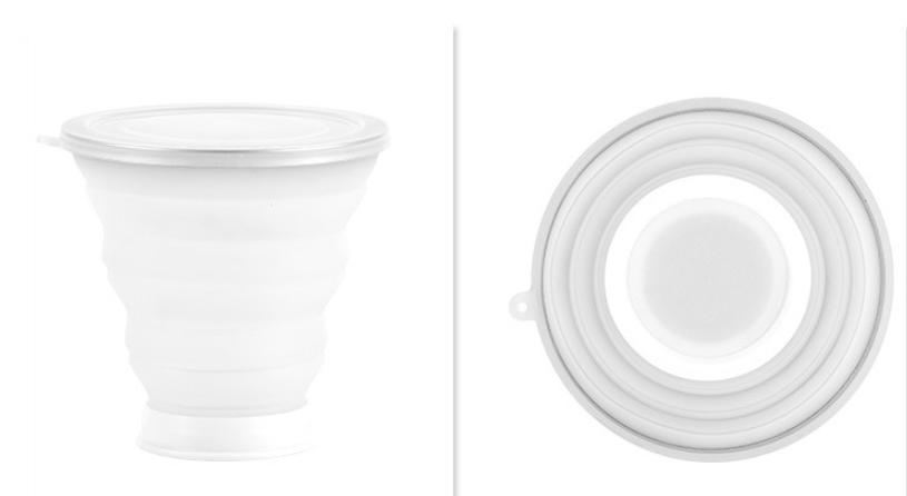 Silicone folding cup
