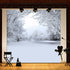 8x8FT Winter Lonely Forest Photography Backdrop Background Studio Prop