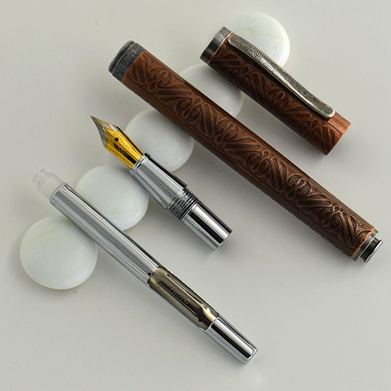 Rare Vintage Hero 395 Fountain Pen 0.5mm Fine Nib Copper Rod For Business Office School Supplies    