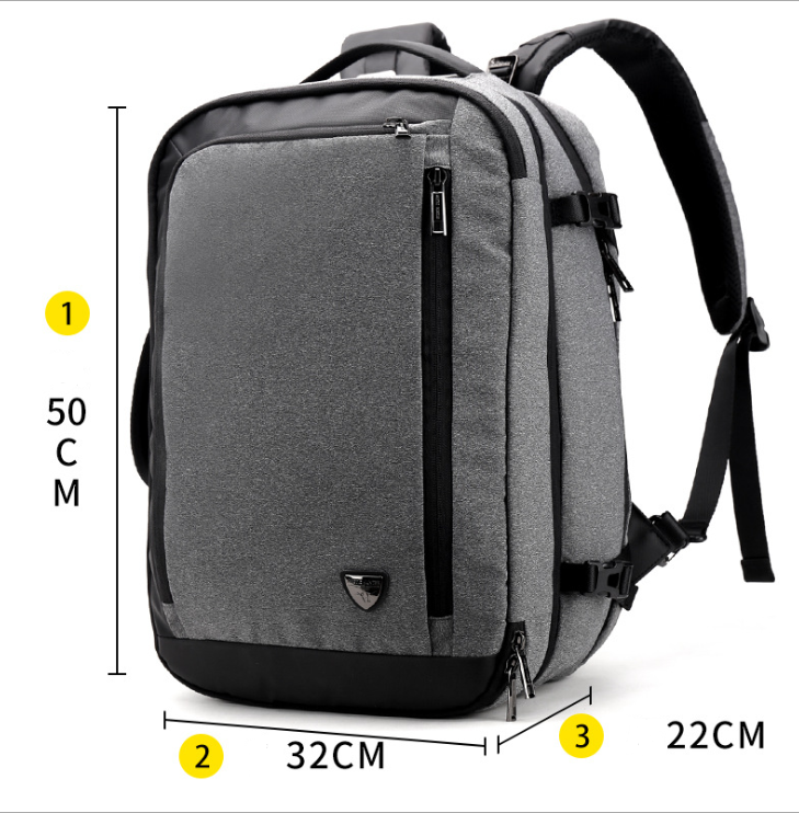New men's business casual backpack Oxford cloth splash-proof multi-function backpack breathable decompression men's bag