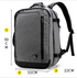 New men's business casual backpack Oxford cloth splash-proof multi-function backpack breathable decompression men's bag