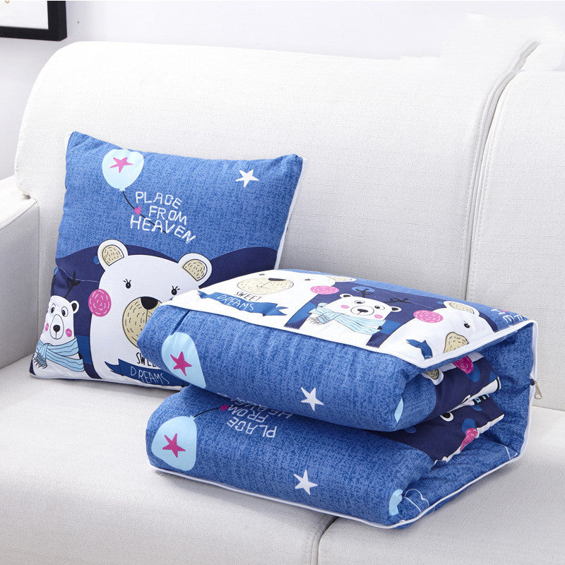 Car cartoon style pillow quilt