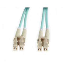 5M Lc Lc Om4 Multimode Fibre Optic Patch Cable Aqua