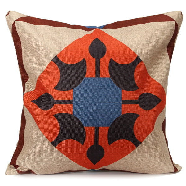 Geometric Linen Cotton Hexagonal Throw Pillow Case Square Sofa Car Office Cushion Cover