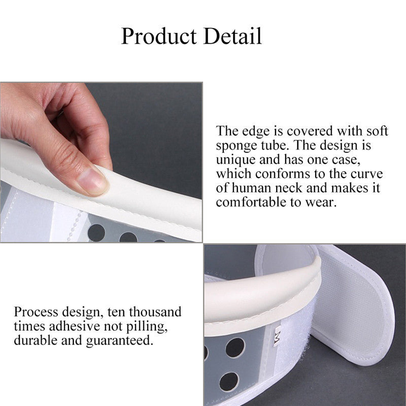 S/M/L Breathable Cervical Collar Neck Support Portable Detachable Neck Orthosis Brace