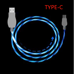 1M led charging cable