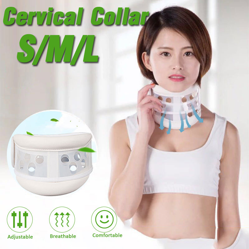 S/M/L Breathable Cervical Collar Neck Support Portable Detachable Neck Orthosis Brace