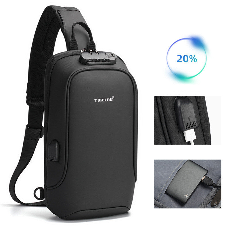 Outdoor water-repellent small satchel