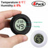 Round electronic digital thermometer and hygrometer
