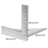 Stainless Steel 90 Degree 45 Degree Multifunctional Woodworking Ruler