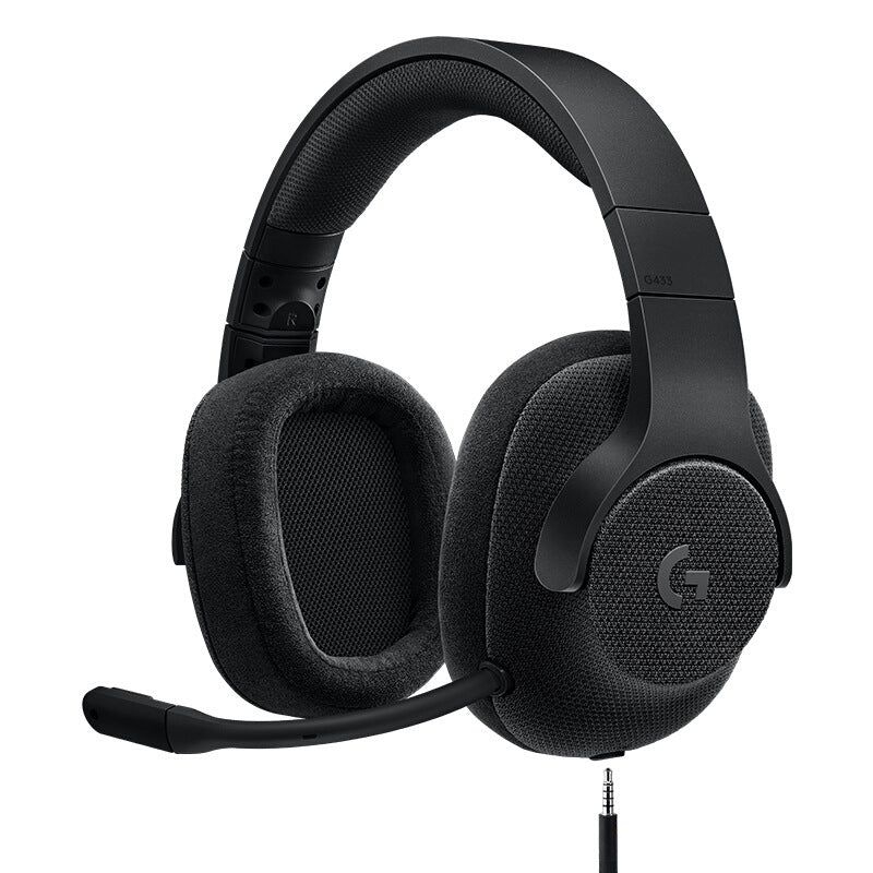Head-mounted computer desktop wired headset