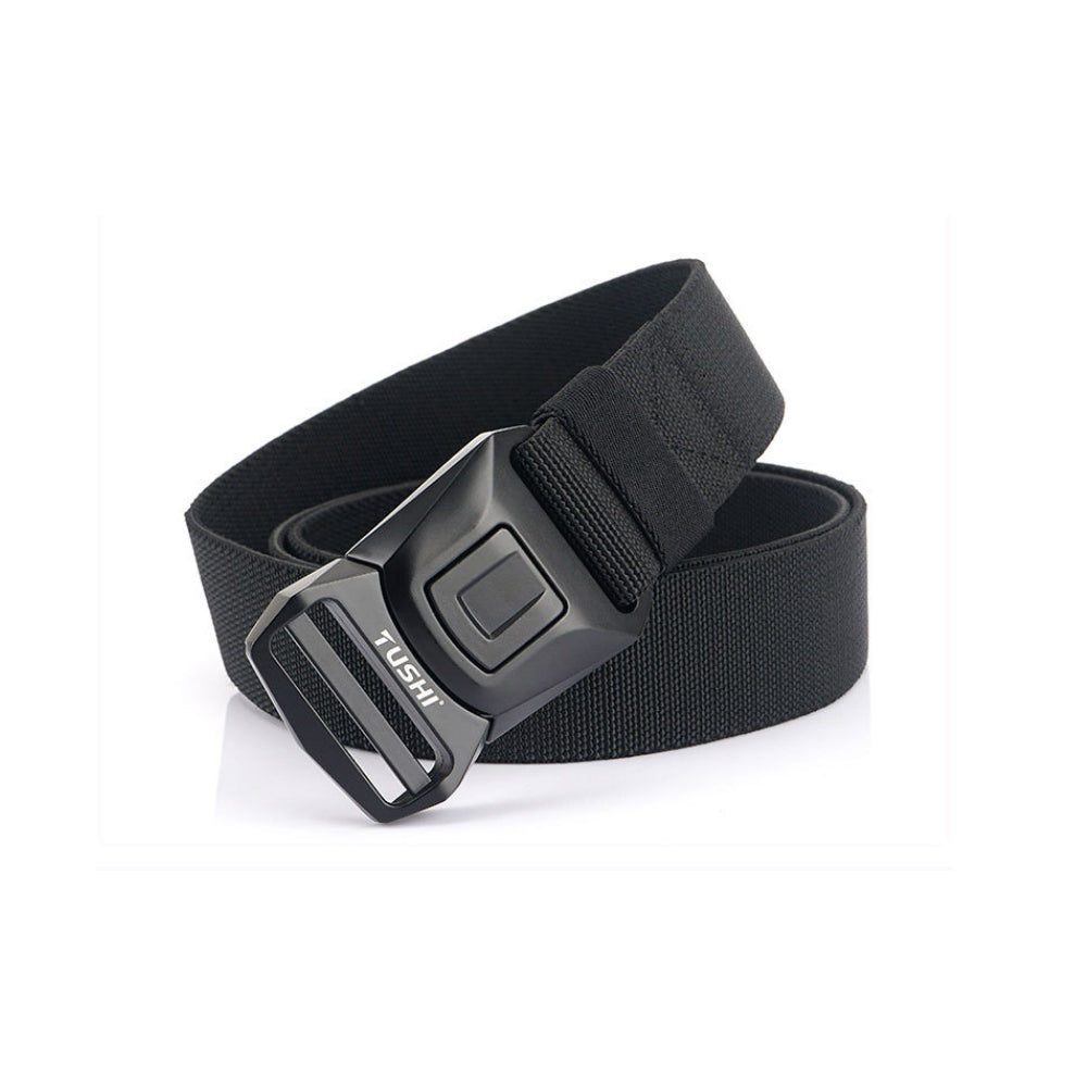 ENNIU 125cm Nylon Tactical Belt Quick-Release Buckle Zinc Alloy Leisure Waist