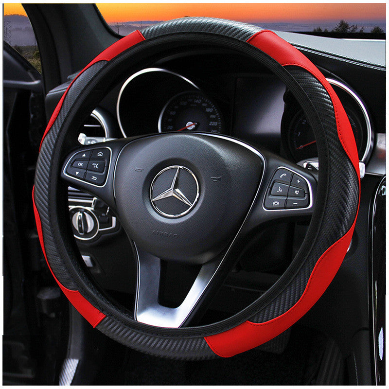 Carbon fiber sports steering wheel cover