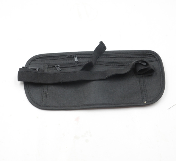 Zippered Waist Security Pouch With Coolmax Fabric