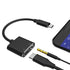 Mobile phone adapter to listen to songs two in one