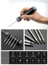 12 In 1 Screwdriver Set Mini Portable Multifunction Tool Metric System Short Model Precision Degree Right Angle Driver