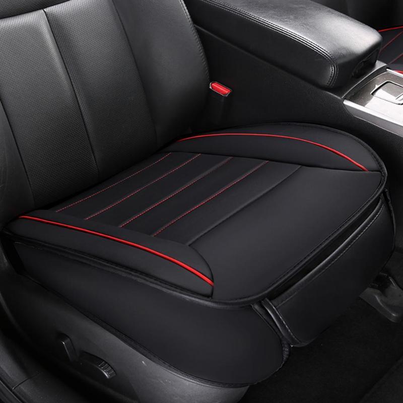Breathable PU Leather Car Front Seat Cover Anti Slip Mat Fou