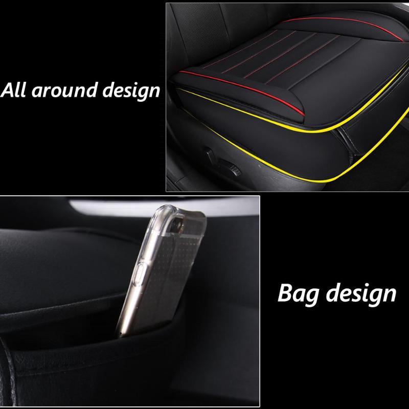 Breathable PU Leather Car Front Seat Cover Anti Slip Mat Fou
