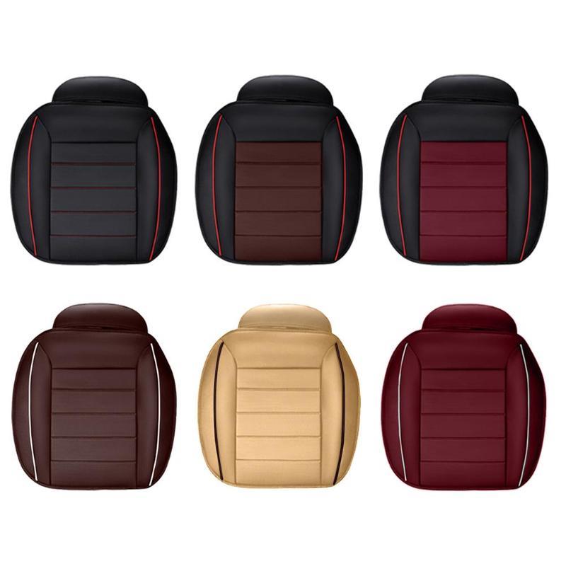 Breathable PU Leather Car Front Seat Cover Anti Slip Mat Fou