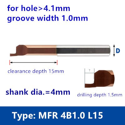 Coated MKR Small-Diameter Inner Hole Single-Edged Boring Tool, Profiling Boring Tool