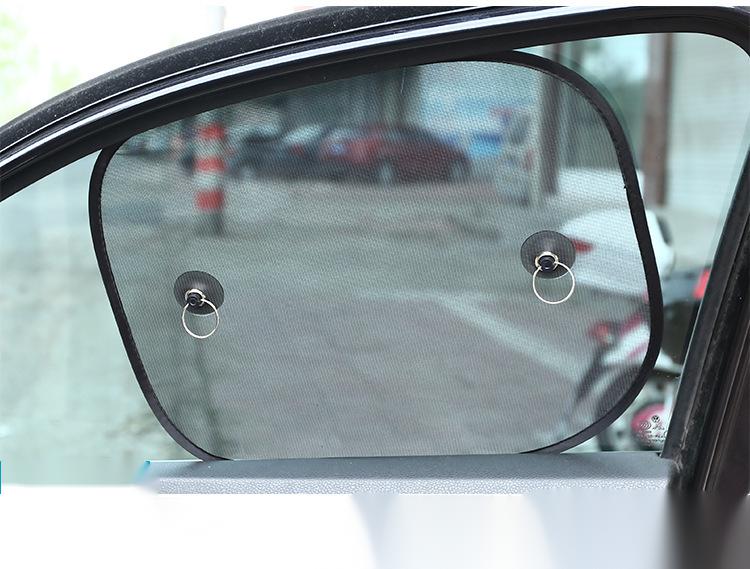Black Nylon Mesh Car Side Shield Shade Nylon Mesh