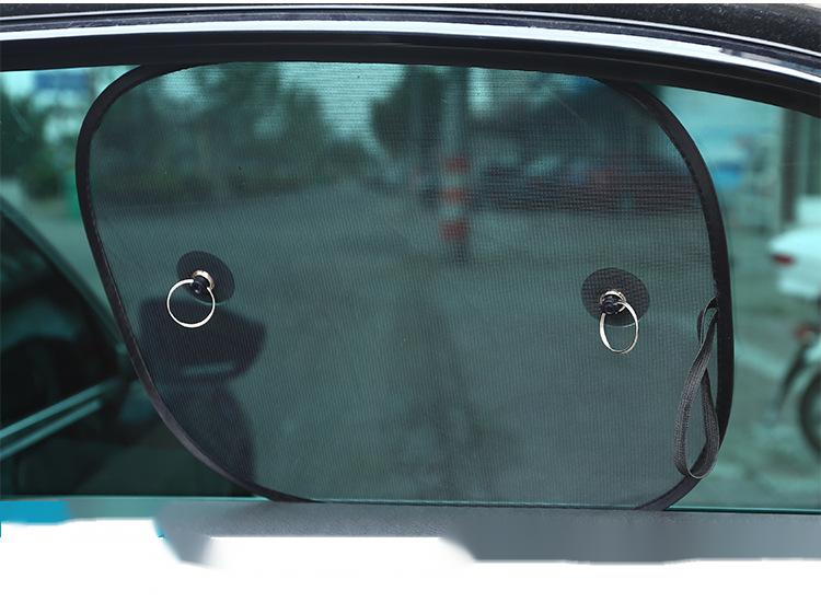 Black Nylon Mesh Car Side Shield Shade Nylon Mesh
