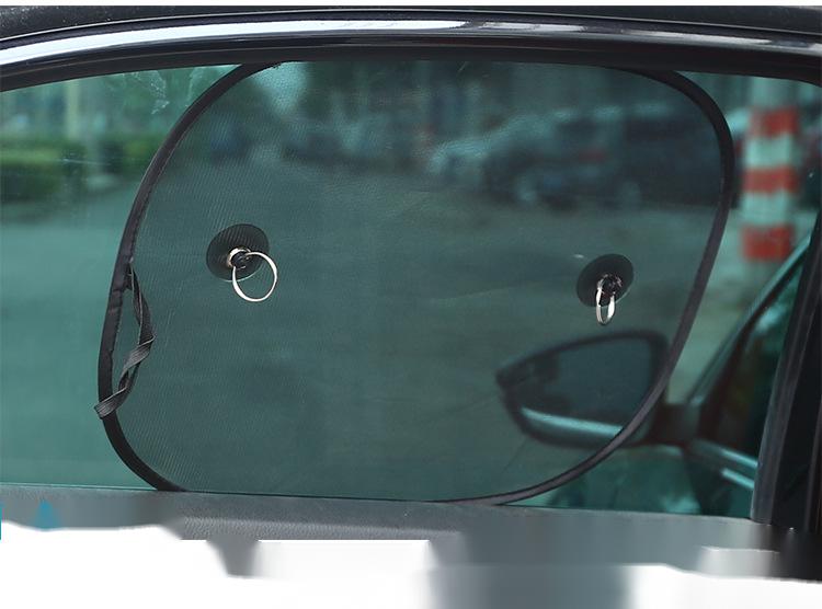 Black Nylon Mesh Car Side Shield Shade Nylon Mesh
