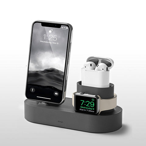Three-in-one Silicone Retro Creative Charging Base