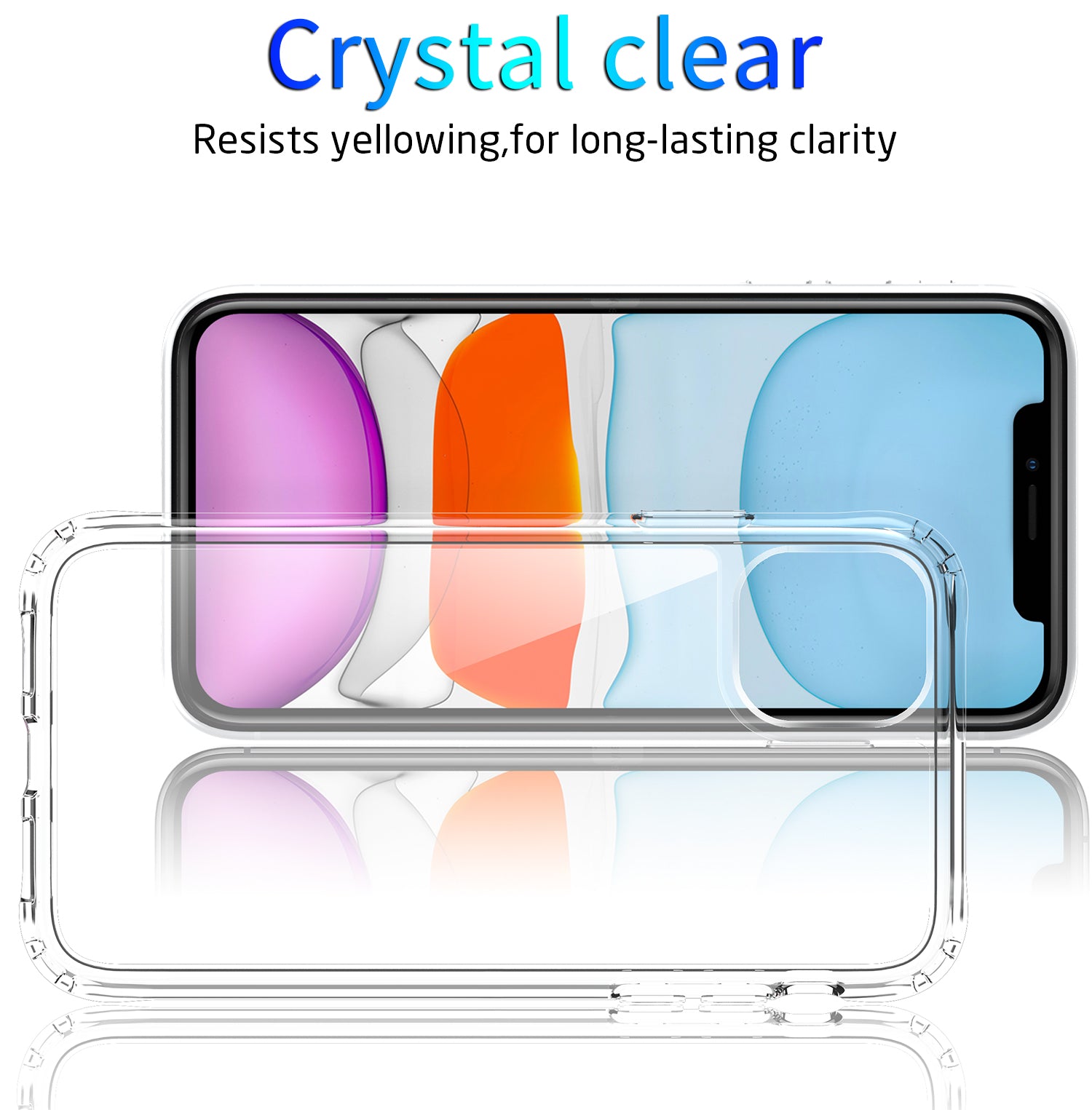 Four-Corner Drop-Proof Acrylic Transparent Mobile Phone Case