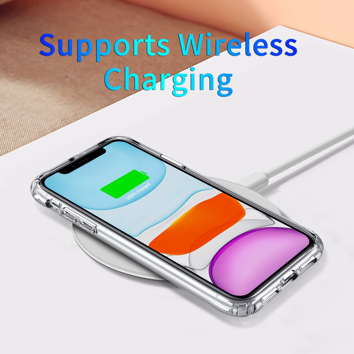 Four-Corner Drop-Proof Acrylic Transparent Mobile Phone Case