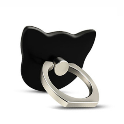 Cat Head Ring Buckle Mobile Phone Car Holder Lazy Bracket Desktop