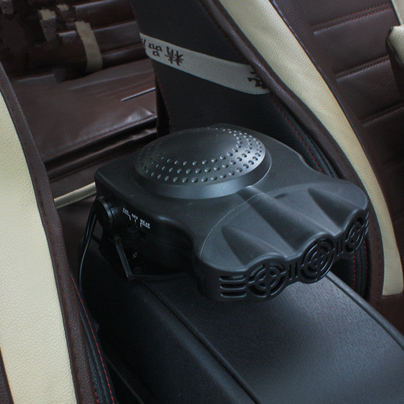 150w Car Heater Three Holes Red And Black Cold Defrosting And Defogging Car Electric Heater Fan
