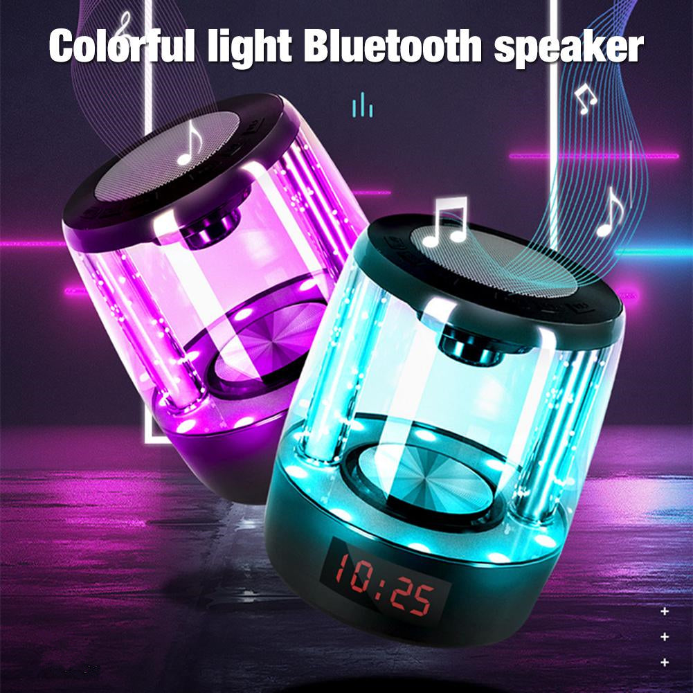 Portable Colorful Wireless Crystal Glass Bluetooth Speaker