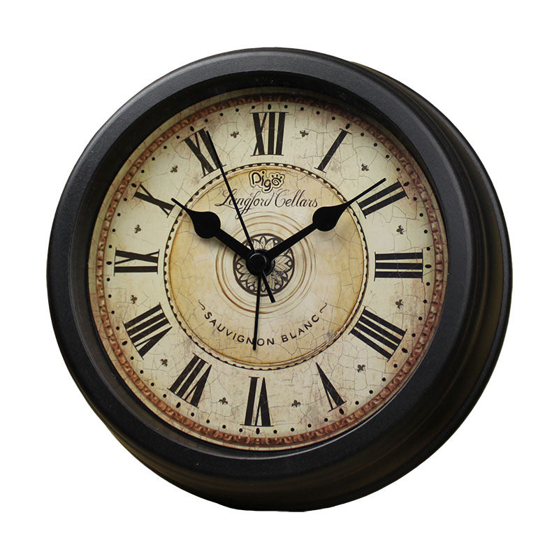 European Style Retro Desk Clock Creative Silent Alarm Clock