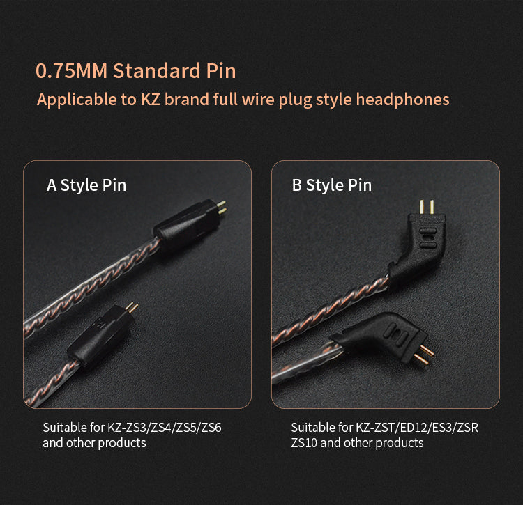 High-purity Oxygen-free Copper Twisted Upgrade Line 0.75mm Gold-plated Pin