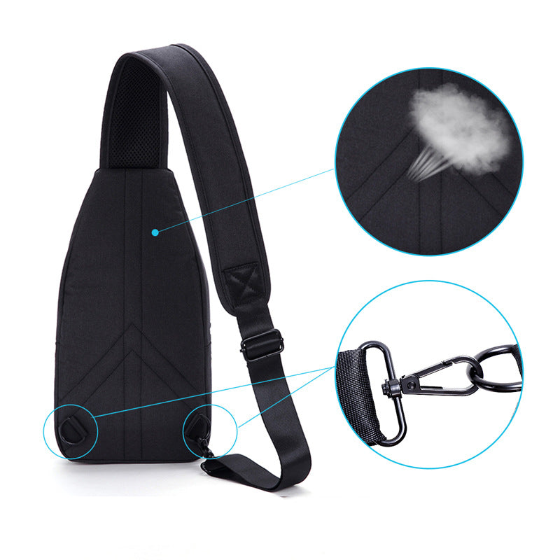 Compatible with Apple, Men's Chest Bag Outdoor Leisure Sports Ipad Backpack Male