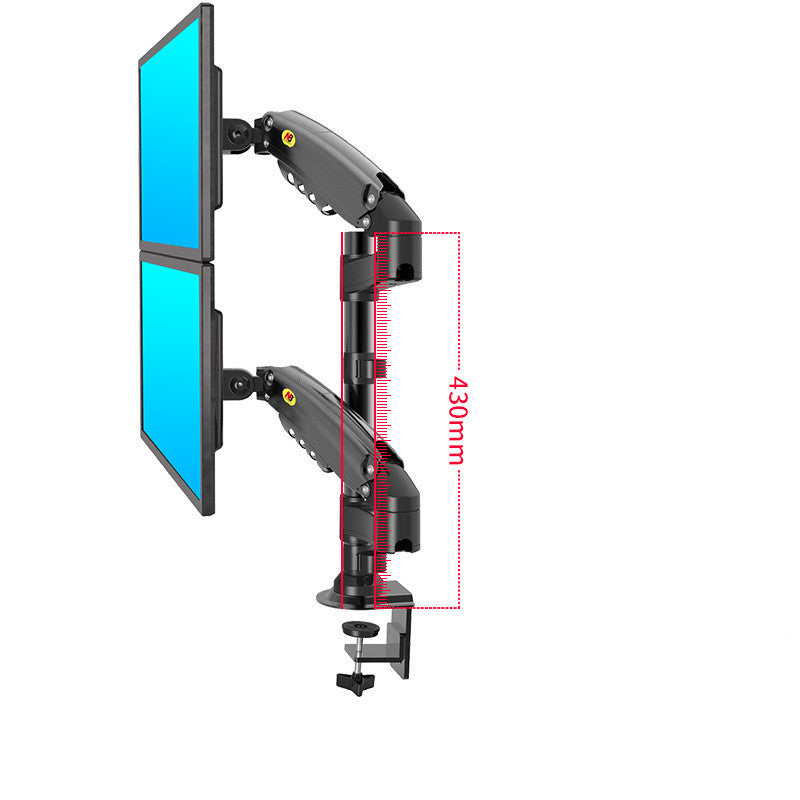 Nb F80 Computer Monitor Stand Desktop Lcd Dual Screen Telescopic Rotating Lifting Desktop Shelf F100A