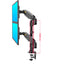 Nb F80 Computer Monitor Stand Desktop Lcd Dual Screen Telescopic Rotating Lifting Desktop Shelf F100A