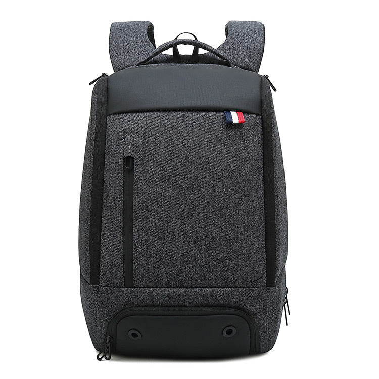 Men's Business Backpack Large Capacity Korean Version Multifunctional Anti-Theft Backpack Oxford Cloth Waterproof Student School Bag