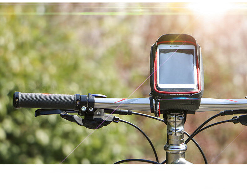 Front Handlebar Bag, Riding Mobile Phone Waterproof Navigation Bag, Upper Tube Bag, Front Head Bag