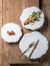 Creative Stone Ceramic Flat Plate Western Food Plate Steak Plate Dish Dessert Plate Black And White Gold Personality Shaped Tableware