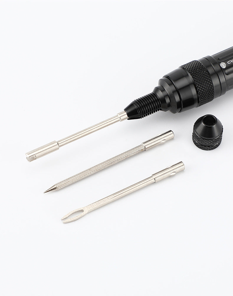 Mountain Bike Vacuum Aluminum Alloy Tire Repair Tool Combination Bicycle Repair Integrated Storage Design Tool