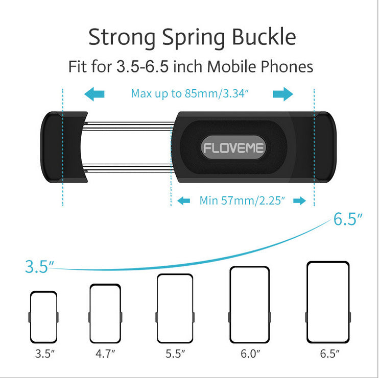 Floveme Floveme Air Outlet Clip Cross-Border Supply Air Outlet Bracket Car Phone Holder Wholesale