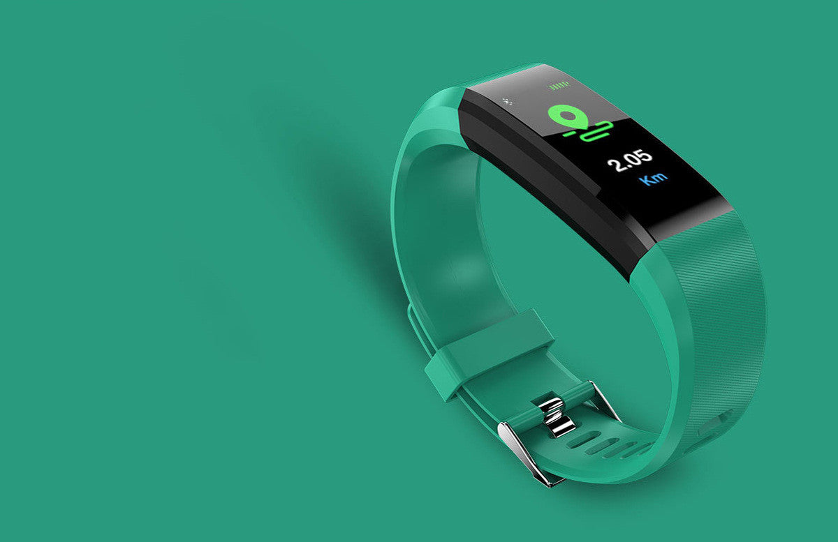 115Plus Smart Bracelet Color Screen Sports Pedometer Heart Rate Source Factory Cross-Border Explosion Gift Foreign Trade