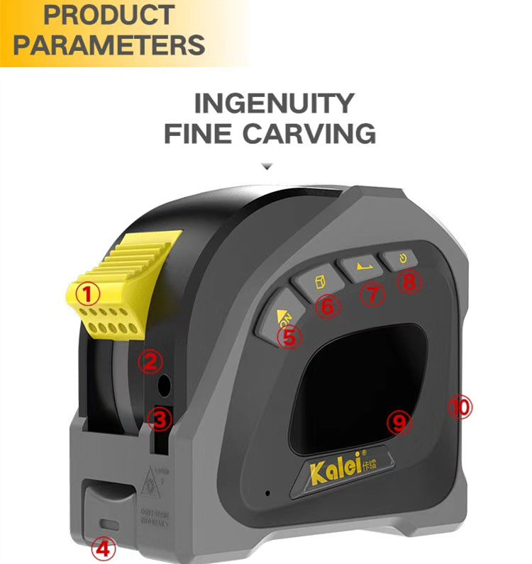 Laser Ruler, Laser Rangefinder, Tape Measure, 40 Meters Infrared Multi-function Measuring Instrument For Volume Measurement