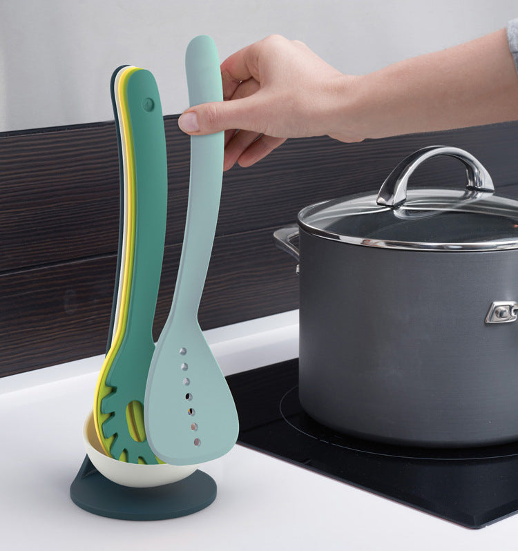 6Pcs Non-stick Cookware Set Heat Resistant Kitchenware Soup Spoon Spatula Baking Tools Cooking Tools Set Kitchen Supplies