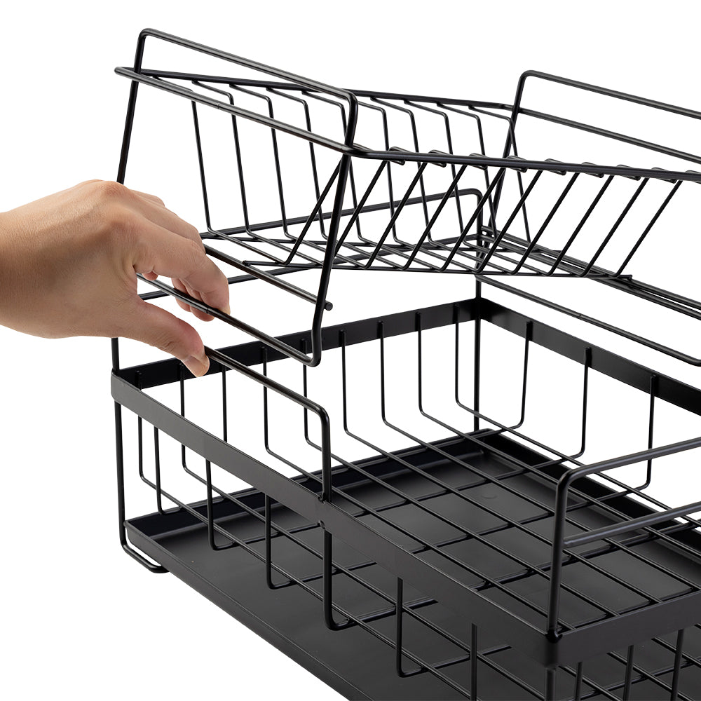 Household Goods Kitchen Dish Drain Rack Detachable Countertop Sink Tableware Chopsticks Spoon Storage Organizer